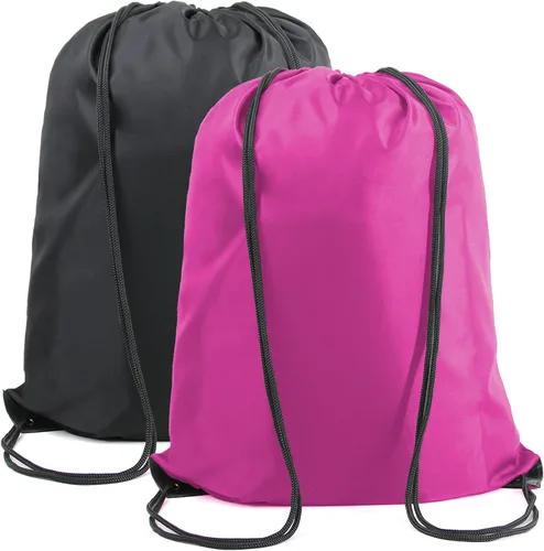 Vista 17 de BeeGreen Mochila negra con cordón, paquete de 2 unidades, extra grande, 22.4 pulgadas de largo x 17.5 pulgadas de ancho, bolsas de cuerda deportivas