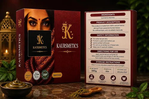 Vista 4 de Hair Colour Paste Maroon Pack of 3, Ready-to-Use Hair Color Hair Colouring Paste - Pack of 3