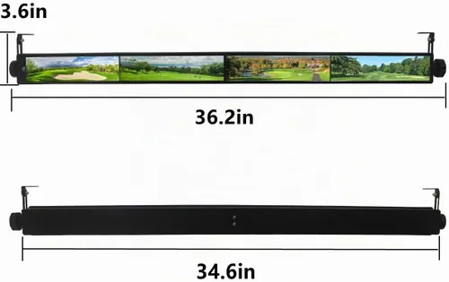 Vista 3 de Espejo universal para carrito de golf, espejo universal de 4 paneles para carritos de golf EZGO, Club Car, Yamaha (espejo retrovisor)