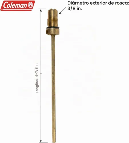 Vista 3 de Coleman Conjunto de válvula de retención y vástago de aire Número de artículo: 200-6381; Parte para linterna o estufa