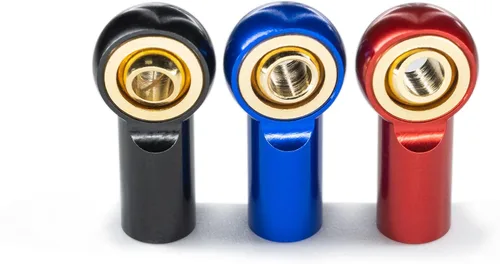 Vista 5 de [20 piezas] M3 RC, extremos de varilla de rótula M3 de aleación de aluminio CNC con bola de cobre chapada en oro, extremos de enlace de precisión