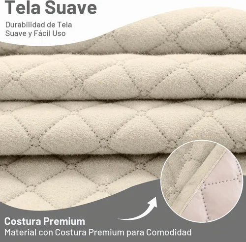 Vista 2 de Fundas para Sofá Seccional Reclinable 100% Impermeables de Terciopelo en Forma de L Fundas para Sofá Reclinable para Perros y Mascotas Lavables