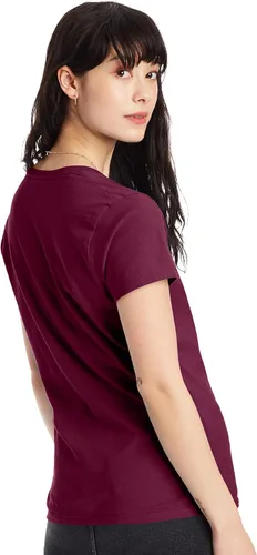 Vista 2 de Hanes - Camiseta con cuello en V para mujer Nano-T