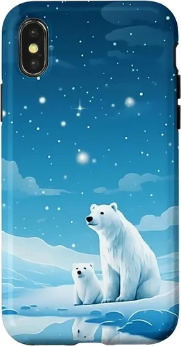 Vista 5 de Polar Bear, Arctic North Pole, Alaska Snow, Cute Polar Bears Case for iPhone 17