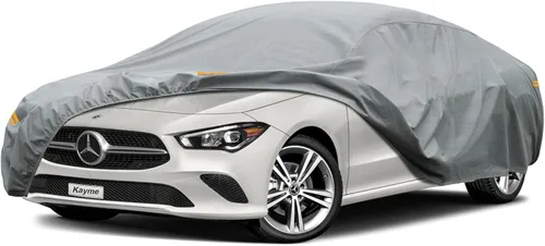 Vista 51 de Kayme Funda de Coche de Servicio Pesado Impermeable para Todo Tipo de Clima, Ajuste Personalizado para Tesla Model S, Cubierta Exterior Completa
