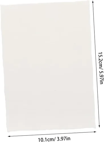 Vista 2 de Angoily 20 hojas de papel de acuarela de algodón texturizado hecho a mano con bordes deckled para pintar manualidades e invitaciones, alta absorción