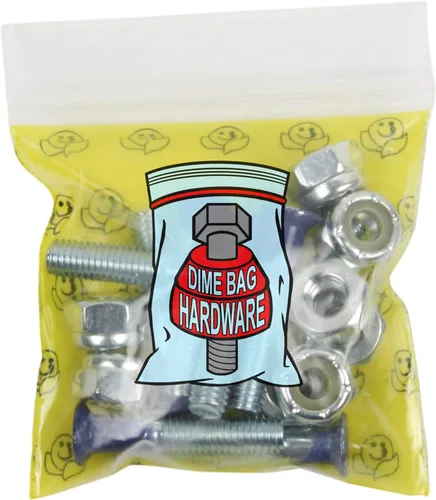 Vista 2 de Dime Bag Hardware Tuercas y pernos de montaje para monopatín 1" Phillips - Azul