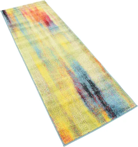 Vista 6 de Unique Loom colección Lyon - Alfombra abstracta y moderna, Polipropileno, Azul (multi/blue)