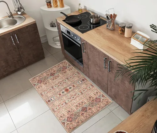 Vista 54 de Keen Home Design - Tapete lavable a máquina con respaldo antideslizante, para entrada, cocina, baño, lavandería, vintage de pelo orto y duradero