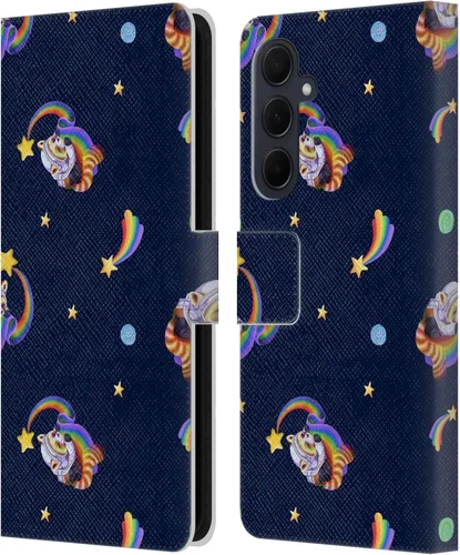Vista 154 de Head Case Designs Officially Licensed Carla Morrow Colorful Space Dice Patterns Leather Wallet Case Compatible with Samsung Galaxy A07 4G