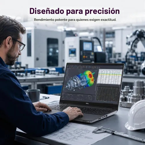Vista 9 de Laptop Dell Precision 7680, NVIDIA RTX 2000 Ada 8GB, i7-13850HX, 64GB DDR5