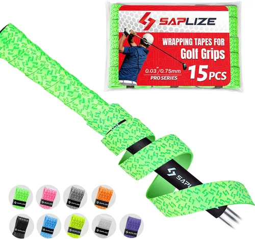 Vista 24 de SAPLIZE Cintas de Envolvimiento para Grip de Golf, Paquete de 3 o 15 Cintas de Sobregrip de PU Adhesivas, Nueva Solución de Regripping para Grips