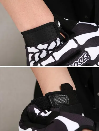Vista 3 de QUENLOOP Guantes de ciclismo para hombre y mujer, guantes de motocicleta con pantalla táctil, guantes de motocicleta para carretera y motocross