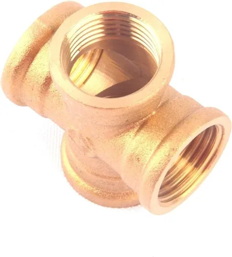 Vista 4 de ZHaonan- Manguera de latón, 1 conector de latón de 4 vías, rosca hembra de 1/2 pulgada, divisor de manguera de jardín, accesorios de manguera