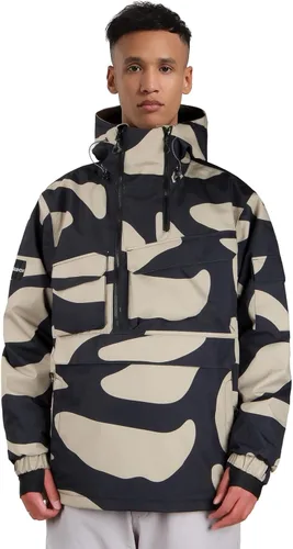 Vista 7 de GSOU SNOW Men Snowboard Jacket Ski Snow Jacket Pullover Waterproof 15K Waterproof, 10K Breathable, Loose fit, Insulation,YKK zippers,7 Pockets,Powed