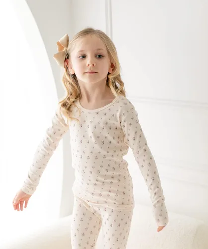 Vista 145 de AVAUMA Conjunto de pijama de algodón para bebés y niñas de 6 meses a 7 años
