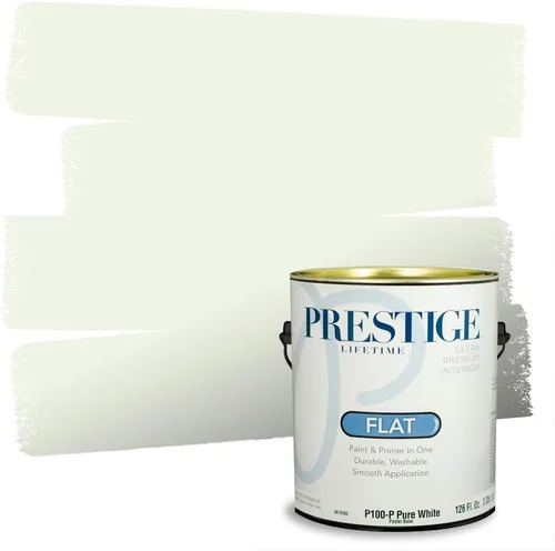 Vista 79 de PRESTIGE Pintura exterior e imprimación en uno, aloe, plano, 1 galón
