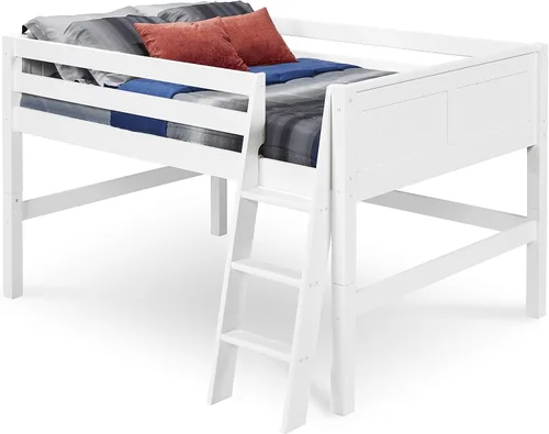 Vista 3 de Camaflexi - Cama baja de madera maciza, Madera, Capuccino