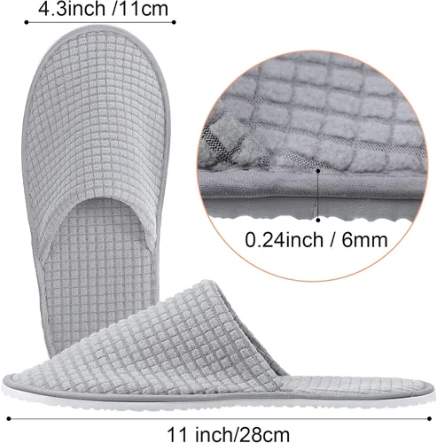 Vista 3 de Geyoga Pantuflas de casa antideslizantes suaves para mujer