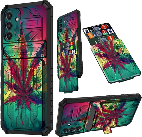 Vista 48 de Funda para Samsung A13 5G, Galaxy A13 5G con tarjetero desmontable atril resistente a prueba de golpes funda protectora para Samsung Galaxy A13 Gato