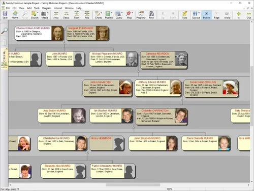 Vista 3 de Calico Pie Family Historian 7 Genealogy and Family Tree Software (Windows)
