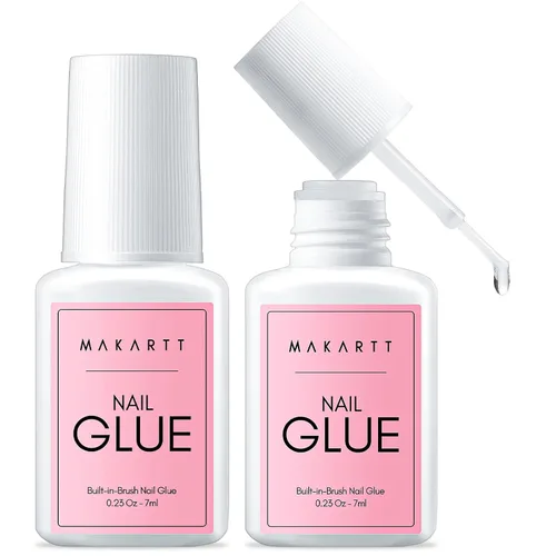 Vista 14 de Makartt Pegamento para uñas acrílicas, pegamento para aplicar con pincel para reparar uñas, pegamento profesional para uñas postizas de larga