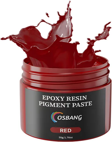 Vista 9 de Pastas de pigmento de 8 colores para resina epoxi, pigmento de color de resina epoxi de 1.76 oz/50 g, tinte de resina opaco, pigmento de resina