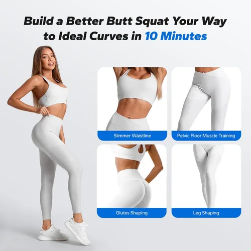 Vista 2 de MERACH Deep Squat Machine for Women, Adjustable Glutes Trainer Machine, Core & Leg Exercise, Push Up Board Workout Equipment at Home Gym