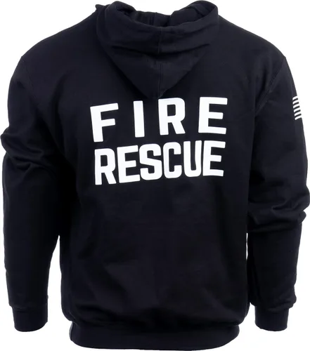 Vista 4 de Ann Arbor T-shirt Co. Sudadera con capucha para el ejército de los Estados Unidos, First Responder de la Fuerza Aérea del Ejército