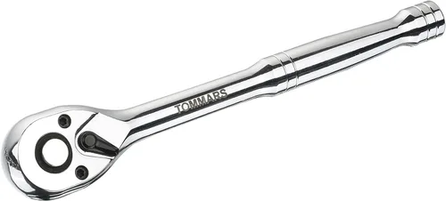 Vista 15 de TOMMARS Llave de trinquete de 1/2 pulgada, llave de trinquete de liberación rápida de 72 dientes, reversible, regalos para hombres, herramientas