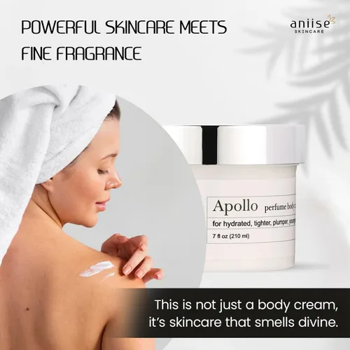Vista 3 de Apothecary Perfume Body Cream Apolo - inspirado en B Rouge 540 Crema hidratante natural para el cuidado de la piel para una piel fragante