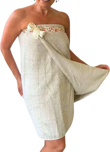 Vista 11 de UWRAPT Toalla para mujer, cierre de lazo, sin ganchos ni broches, 100% algodón, absorbente para spa, ducha, baño, piscina