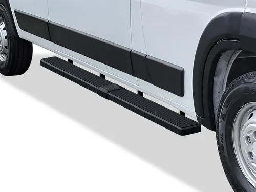 Vista 4 de APS 6in Black Stainless Steel Running Boards Compatible with Ram ProMaster 136in 159in Wheelbase 14-26