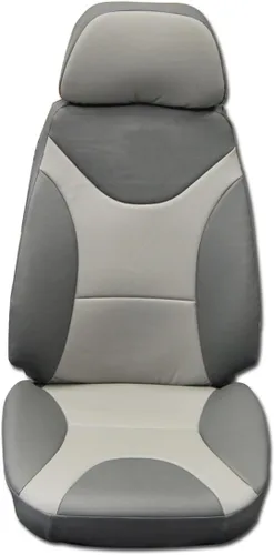 Vista 3 de Iggee Caterpillar Cat 330 Cl Excavator Charcoal/Grey S.Leather Fundas de asiento personalizadas (carbón/gris)