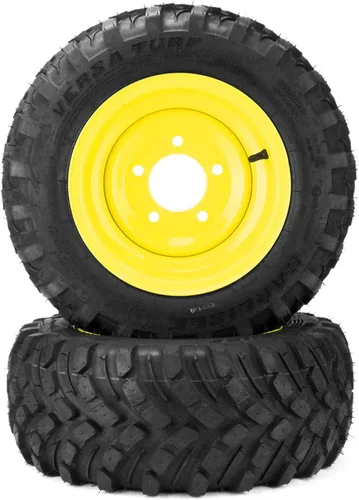 Vista 6 de MowerPartsGroup (4) Conjuntos de neumáticos Versa Turf 26x12.00-12 18x8.50-10 para John Deere TCU20390 LVA20123
