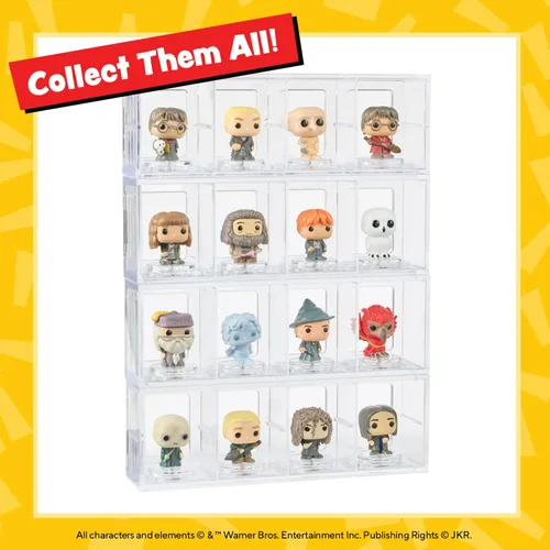 Vista 8 de Funko Bitty POP! HP - Harry en Robe con Bufanda, Pack de 4 - Harry Potter, Draco Malfoy, Dobby y una Mini Figura Misterio Sorpresa - 2.2 Cm