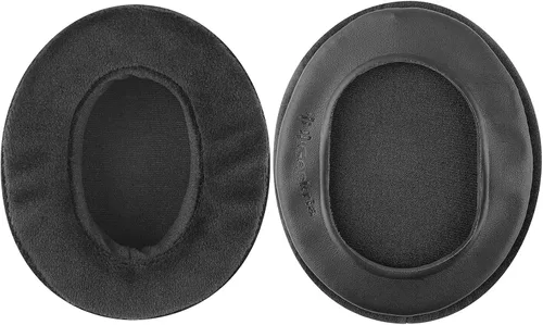 Vista 2 de Geekria Comfort - Almohadillas de repuesto de terciopelo compatibles con Sony, SteelSeries Arctis, Turtle Beach, Skullcandy, HyperX y otros