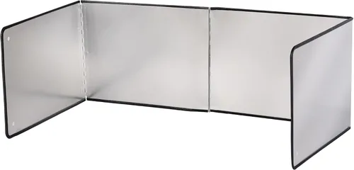 Vista 9 de Grande Protector de 3 Lados contra Salpicaduras para Freír en la Estufa, Protector contra Salpicaduras de Aceite para Cocinar en la Estufa Negro