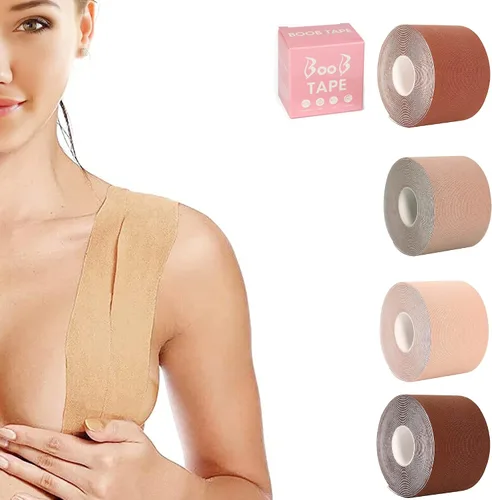 Vista 6 de Cinta de levantamiento de senos cinta de elevación y moda cinta de boob cinta de moda bob cubiertas de pezones cinta corporal para el pecho