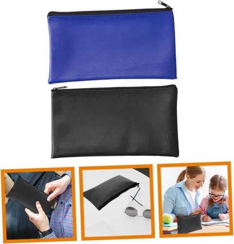 Vista 3 de Tofficu 2 unids impermeable bolsa de depósito carpetas de oficina impermeable bolsa de documentos impermeable bolsa de documentos carpeta de recibos