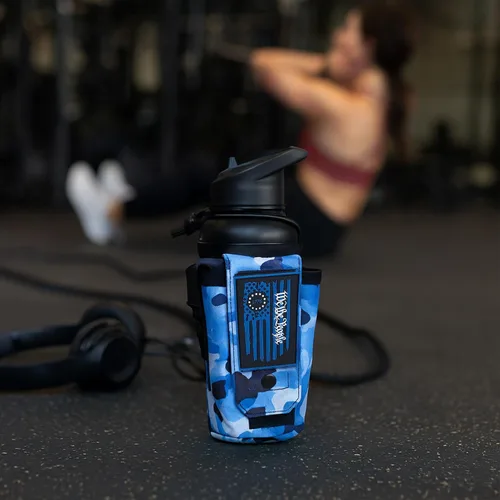 Vista 7 de Iron InfideI Battle Bottle Sleeve - Funda para botella de 64 oz y 32 oz, solo para botella de agua de acero de medio galón de 1L Cubierta