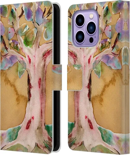 Vista 7 de Head Case Designs Officially Licensed Wyanne Half Light Nature 2 Leather Wallet Case Compatible with Apple iPhone 14 Pro Max