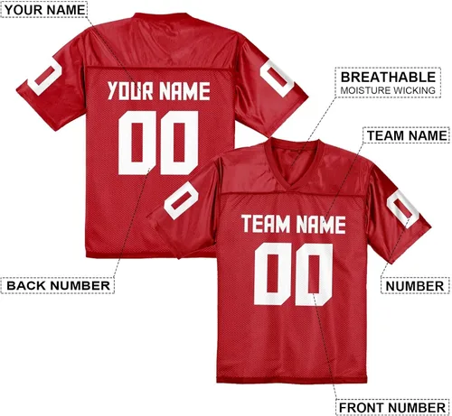 Vista 2 de Réplica de camiseta de fútbol personalizada, uniforme de fútbol, personaliza el nombre y número de tu equipo, regalo de fanáticos para hombres