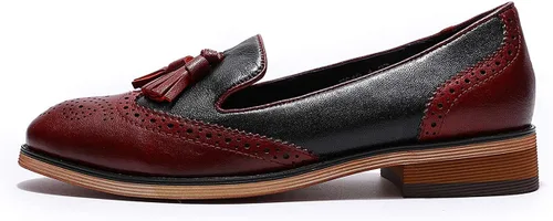 Vista 2 de Mona Flying - Mocasines de cuero planos informales para mujer