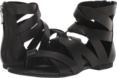 Vista 12 de Aerosoles Sandalias planas Harper para mujer, Cuero negro