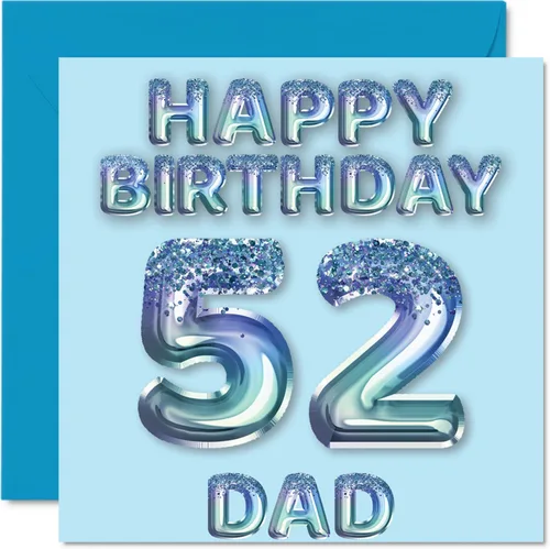 Vista 32 de Stuff4 Tarjeta de primer cumpleaños para niños, globo de fiesta con purpurina azul, tarjetas de feliz cumpleaños para niño de 1 año, nieto, hijo, 57