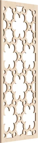 Vista 104 de 9 3/8"W x 24 3/8"H x 1/4"T Southgate Decorativos Paneles De Pared De Madera Calado, Abedul