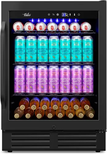 Vista 14 de 35.42" W Commercial Under Counter Beverage Refrigerator, 2 Glass Door Back Bar Cooler, Built-in/Freestanding 7.4Cuft Drink Fridge with LED Light