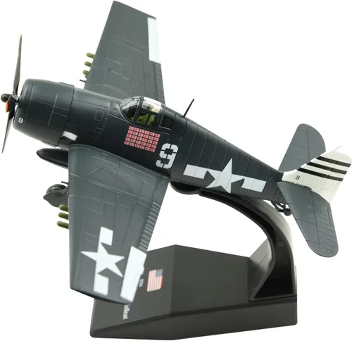 Vista 6 de TANG DYNASTY 1:72 F6F Hellcat Metal Fighter modelo de avión de ataque, Marina de los Estados Unidos, Segunda Guerra Mundial 1945, modelo de avión