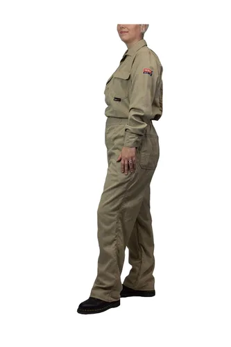 Vista 2 de NATIONAL SAFETY APPAREL Overol estándar para mujer, caqui, 2XL
